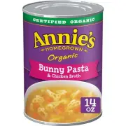 Annie's Organic Bunny Pasta and Chicken Broth Soup 14 oz