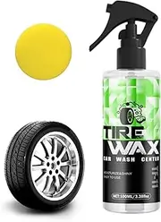 Tire Black,High Gloss Wheel Coating - 100ml Lasting Tire Dressing Foam, Improve Shine and Depth of Black, for Cars, Trucks, Motorcycles, RVs & More