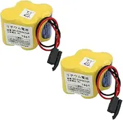 QULONG (2-Pack BR-2/3AGCT4A 6V 4400MAH Non Rechargeable Lithium Battery Replace for A98L-0031-0025 A98L00310025 BR-2/3AGCT4A BR2/3AGCT4A ﻿