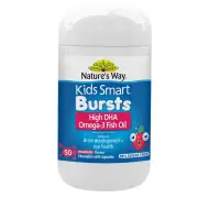 Nature's Way Kids Smart Bursts High DHA Omega-3 Fish Oil (Strawberry) Chewable Soft Cap X 50