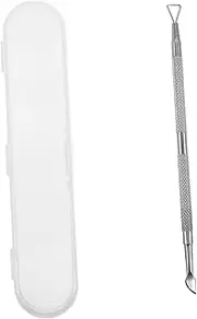Mikinona 1 Set Cuticle Pushers Nail Polish Remover Stainless Steel Dual-ended Tool for Nail Care