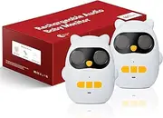 H HOSMART Audio Baby Monitor with Rechargeable Battery, 1000 Ft Range, Wireless Intercom Baby Monitor with Two-Way Talk and Clear Sound, HY820-2Packs-US