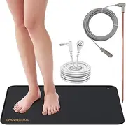 Grounding Mat,with Copper Grounding Rod,Connect to Earth EMF Recovery,for Foot Therapy, Universal Conductive Grounding Sleep Mat