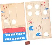 Kisangel 1Pc Wooden Hamster Maze Activity Fun Labyrinth Play for Small Pets Exercise and Agility Training for Hamsters Mice and Other Small Animals