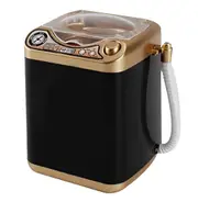 Hand Spinner Mini Electric Washing Machine Toy Makeup Brushes Cleaning Dehydration Spin Dryer black