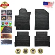 Deep Hexagon Design Kia Forte Floor Mats - Washable Rubber Protection