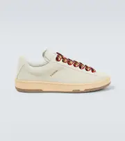 [Lanvin] Lanvin Lite Curb suede sneakers AU 6 white