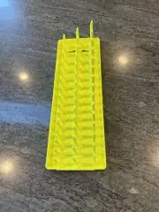 Snap On ka383metvz 3/8 metric post 3 row socket tray hi viz yellow