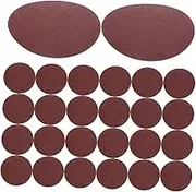 100pcs Fine Grit Sandpaper Sheets 80 Grit Round Discs for Woodworking Furniture Polishing