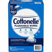 Cottonelle Fresh Care Flushable Wipes, 560 Wipes