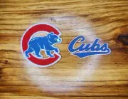 3" (2) piece embroidered Cubs iron on patch set. No sewing is needed!