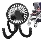 Fan Baby Buggy Portable Pushchair Stroller 3 Speed Flexible Rechargeable Octopus