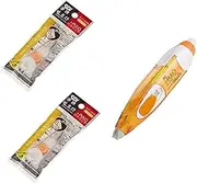SDI i-PULO Retractable Mechanism Correction Tape White Out Pen Built-in Eraser Type 4.2mm x 6m - ECT-104 with 2 Refills