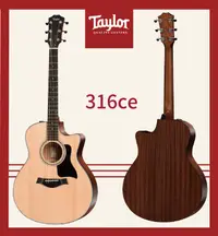 在飛比找樂天市場購物網優惠-【非凡樂器】Taylor 【316ce】 /美國知名品牌電木