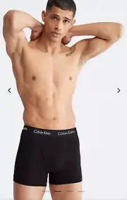Calvin Klein Boxer Briefs Mens Large Black 7 Piece Set Cotton Blend MSRP $89.50