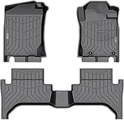KIWI MASTER Car Floor Mat Fit for Triton MQ 2015-2018 - 3D TPE Anti-Slip Floor Mats Custom Fit Front & Rear Liner Waterproof, All Weather Protection