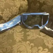 100 Percent Okan HiPER Snow Goggles Scratch Resistant Cloud 9 Blue Mirror Lens