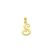 9ct Gold Script Initial 's' Pendant