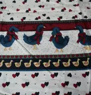 English Collection David Textiles! 43"x43" Goose Border Fabric! Hearts & Geese!