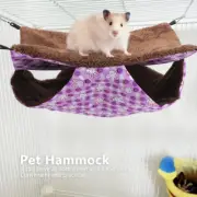 Purple Rabbit Double Layer Interlayer Warm Hammock Hanging Bed House Sleepin NY9