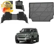AUSGO Floor Mats & Boot Liner for Land Rover Defender 110 2020+ 5Seat TPE