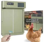 Hipykay Automatic Chicken Coop Door Solar Powered w/ Remote Control