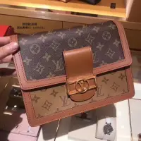 在飛比找蝦皮購物優惠-二手 LV LOUIS VUITTON DAUPHINE 咖