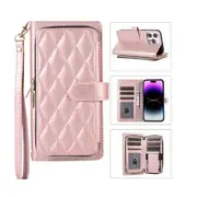 043 Case Crossbody Wallet Protective Cover for iPhone15