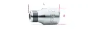 Beta Tools 895/5 1/2" Square x 1/4" Hex Bit Holder Socket 008950005