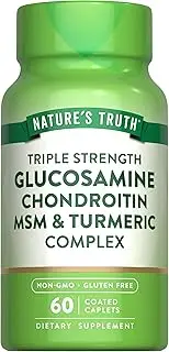 Nature's Truth TS Glucosamine Chondroitin MSM Complex 60 Caplets