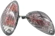 Front Rear Turning Indicator Lights Rear Turn Signals Indicator Lamp lamp Motorcycle, for GSXR1300 2008-2010 2011 2012 2013 2014 2015 2016 2017 Motorcycle Turn Signal Lights(Black Black)