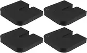 TOPPERFUN 4pcs Rubber Vibration Isolation Pads for Air Conditioning Units Shock Absorbing Noise Reduction Base Design for Outdoor Units Easy Installation
