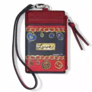 Brighton "SIMPLY CHARMING" Multi Leather Card Holder (MSR$90) NWT/Pouch