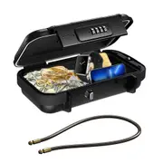 Portable Anti Theft Mini Travel Safe Box with Code Combination Security Case LockBox with Code