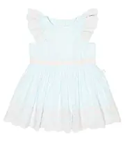[Stella McCartney Kids] Stella McCartney Kids Baby embroidered cotton dress M 3 blue