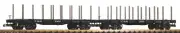 Piko C&S Bogie Flatcar w/Stakes Wagon Set (2) G Gauge PK38785