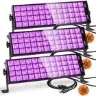 120W LED Black Light Bar, 10FT Cord & Switch, Aluminum Shell, IP66 Waterproof...