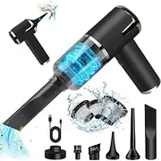 Cordless Handheld Vacuum Cleaner, 7000PA Portable Rechargeable for Car, 3 in 1 Vacuum Cleaner and Air Blower and Hand Pump, Portable Wet and Dry Vacuum Cleaner for Car, Office, Home