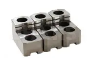SHARS 6" HARD JAWS for Kitagawa B-206 1.5mm x60 CNC Lathe Chuck Steel 3pc Set #}
