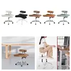 Cross Legged Chair with Wheels Thick Cushion Seat Chair Desk Chair Swivel