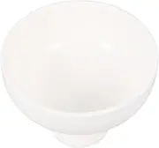 MAGICLULU 1pc Ceramic Footed Bowl White High Dessert Bowl Multi-Purpose Food Bowl Centerpiece Table Bowl for Home Kitchen