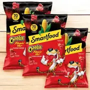 Smartfood PopCorn CHEETOS CHEDDAR CHEESE Flamin Hot Snack 6.5 oz LIMITED 3 Bags