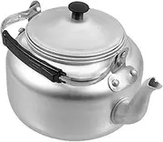 MOLUCKFU Aluminum Tea Kettle with Filter Retro Design for Home and Office Reliable Camping Teapot with Heat Resistance Lightweight and Easy to Clean for Induction Cookers and Gas Stoves