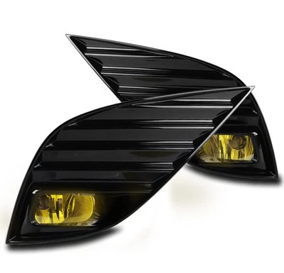 For 18-20 Toyota Camry SE XSE Bumper Fog Lights Yellow w/Bezel+Switch Left+Right (for: Toyota)