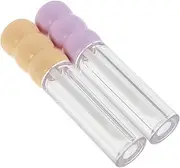 Generic 2pcs Candied Haws Lip Glaze Tube Lip Gloss Lip Tint Lipstick Bottles Lip Glaze Bottle Lipstick Making Kit Tubes with Wand Refillable Lipstick Tube Empty Lipgloss Tubes As