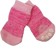 ZEEZ 66-DS5007 Non-Slip Pet Sock, Pink, X-Large (4 x 11cm)