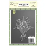 Lisa Horton Crafts A6 Embossing Folder And Die-Lily Of The Valley (Pack of 1)