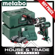 Metabo Brushless Drill & 400 Nm Impact Wrench Kit 2x 8.0Ah Batteries AU68902580