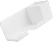 WOFASHPURET Wall-mounted Hair Dryer Rack Hair Dryer Holder Storage Shelf White for Bathroom Bedroom Barbershop