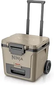 Ninja FrostVault Wheeled Cooler with Dry Zone, Integrated Fridge-Temp Dry Storage Drawer